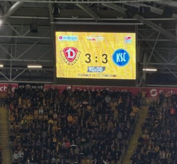 Dynamo-Spieler nach dem 3:3 gegen Karlsruhe – Thema im Podcast mit Analyse, Stimmen und Ausblick auf Test gegen Regensburg