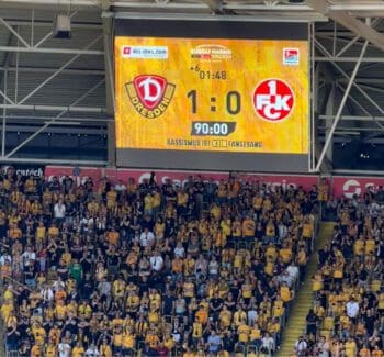 Dynamo Dresden gewinnt gegen Kaiserslautern mit 1:0